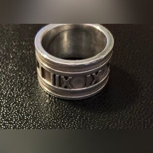 Tiffany & Co. Silver Atlas Wide Ring